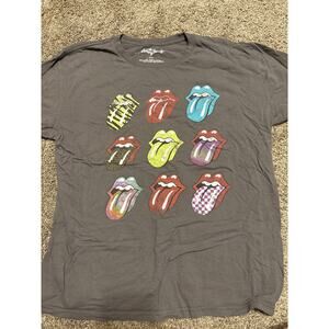 The Rolling Stones Dark Grey Tee Women’s Size XXL